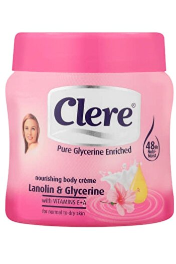 Clere Nourishing Body Cream Lanolin and Glycerine 300ml