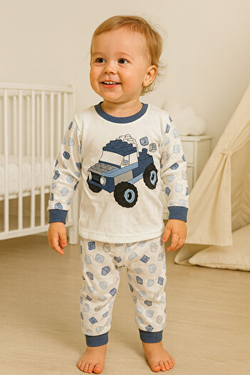 mini mia Cute Printed Baby Kids Pajama Set 3-4-5 Years Old