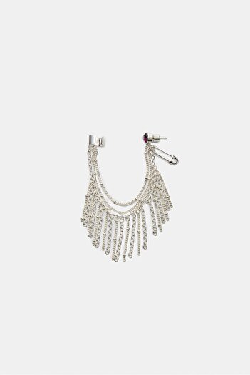 Stradivarius Cascading chain ear cuff