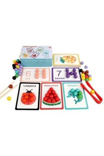 Picodino Educational game for dexterity, counting and color matching
