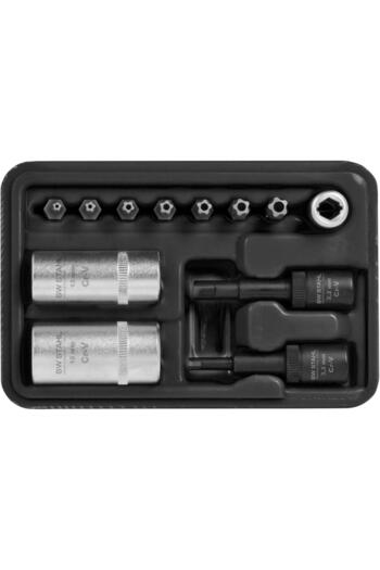 SW-Stahl Set of 12 socket wrenches for air conditioning installations