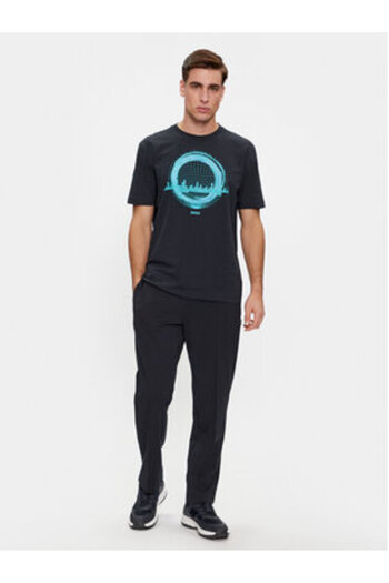 BOSS Ανδρικό T-Shirt 50506372 Μπλε Σκούρο Μπλε