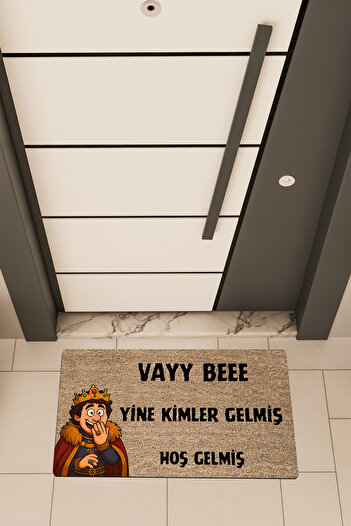 Dormot High Quality Digital Printing Brown, Prince, Cartoon Wow Bee Themed Door Front Mat