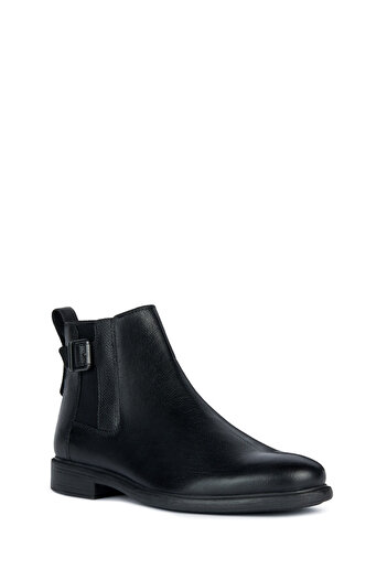 Geox Men's Black Leather Boots U367Hb00046C9999