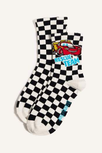 DeFacto Boy's Cars 3-Pack Cotton Long Socks F2674A8Ns