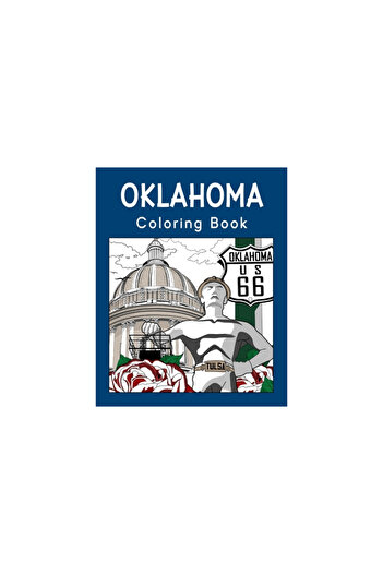 Blurb Inc Oklahoma Coloring Book: Painting on USA States Landmarks and Iconic, Stress Relief Activity Books