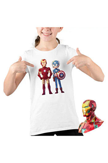 OEM Kids Girls Iron Man Rick and Morty Captain America T-Shirt