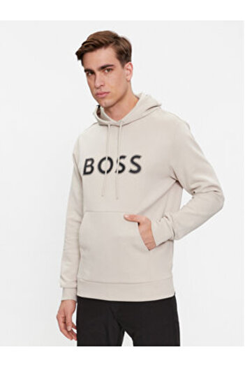 BOSS Ανδρικό Φούτερ 50504750 Μπεζ
