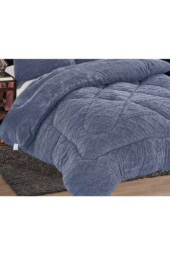 CHIRASO PILOTĂ Cocolino Model Gofrat Tricotat, 3,5 kg, Pat Dublu 200x230cm și 2 Fețe Pernă 50x70