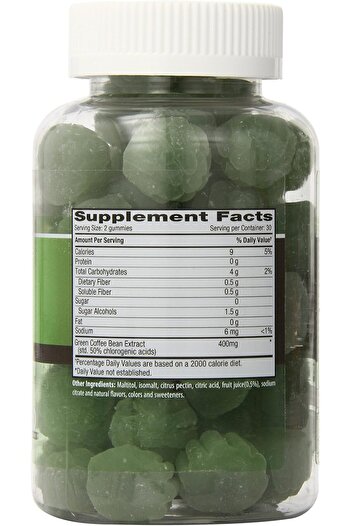 The Gummies Co . Green Coffee Bean Extract | Sugar Free Espresso Coffee Flavor