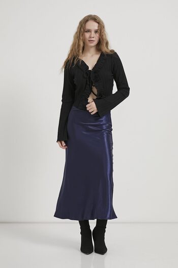 Arma Life Armalife 5014 midi satin women's skirt with elastic waist