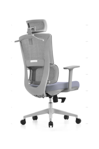 Traffic Chairs High back swivel mesh chair with headrest, gray