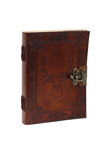OEM Vintage Leather Diary | Handmade | DEER | 20 x 15 cm