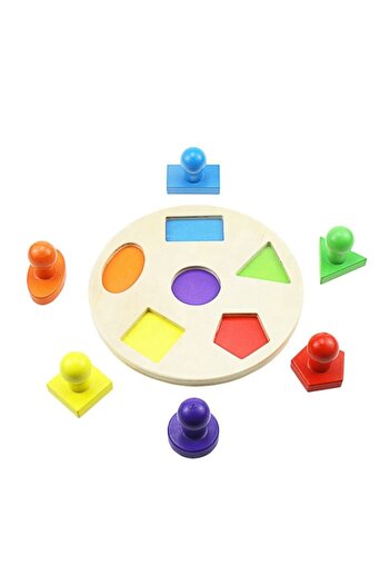 OEM Wooden Montessori Puzzle with Geometric Shapes