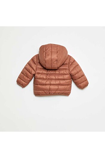KIABI Padded Hooded Puffer Jacket BROWN