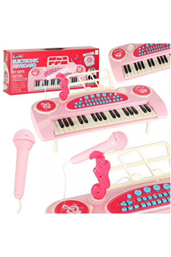 Ikonka Children's musical organ, Ikonka, microphone with 95 cm cable, 8 rhythms and 8 sounds, 10 songs, prede