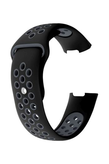 HALAMODO Replacement Strap Band For Fitbit Charge 3 Black/Grey