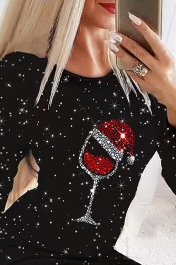 Mossta Long Sleeve Stone Printed Mini Diver Dress - Black