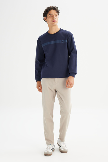 Lee Cotton Regular Fit Regular Cut Crew Neck Sweatshirt