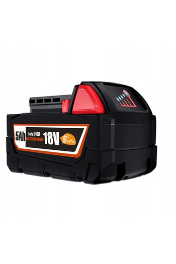 Rosfix X-VOLT 18V 5Ah Battery | Li-Ion | Compatible with Milwaukee M18 Tools