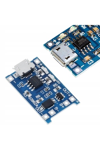 Rosfix Li-Ion Battery Charger Micro USB 5V 1A | Overdischarge Protection
