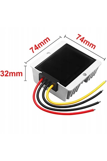 Rosfix DC-DC Voltage Converter 15–60V to 12V 5A | IP68, 60W, 95% Efficiency