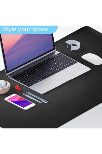 SKY TOUCH Sky-Touch Desk Pad Leather Computer Mouse Pad Office Desk Mat Extended Gaming Mouse Pad, Non-Slip Wa