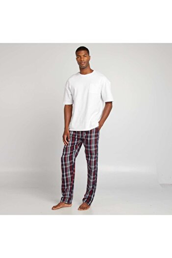 KIABI Flannel pyjama bottoms RED