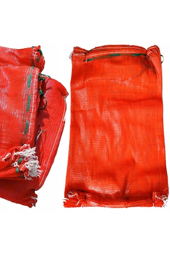 Rosfix Raschel Bags Set 60x90 cm Red | 30–35 Kg | 100 Reusable Pieces