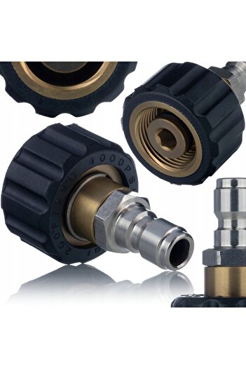 Rosfix Adapter M22x1.5 F → Hose 3/8” | Compatible with Karcher HD, HDS devices