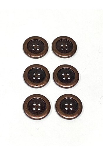 karantuhafiye Italian Coat Cardigan Button / Set of 6 / 2.3 cm / Copper