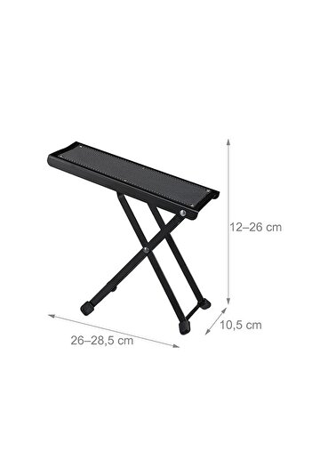 MegArya Guitar Footstool Portable Folding Rest Anti Slip Height Adjustable Footrest Guitar