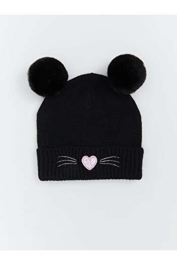 LC Waikiki Heart Embroidered Girl's Beret (W5)