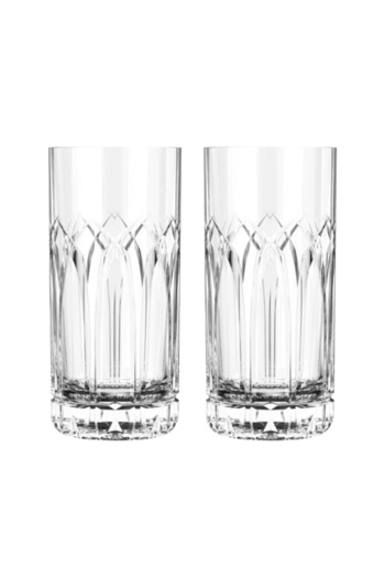 OCEAN By Styli 2-Piece Traze PST Hi Ball Glass Set 350ml