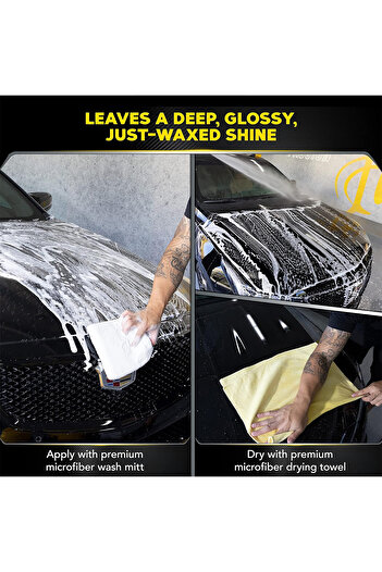 Nora N-273 Ultra Shine Car Shampoo & Wax 5L Thick Cleaning Foam, pH Balanced, Red