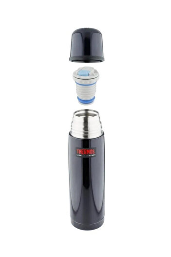 Thermos Stainless Steel Vacuum Insulated Midnight Blue Flask 500ml