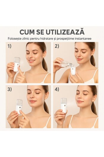 GermaNova Spray Hidratare Facială GermaNova, Curățare Ten, Abur Rece, Negru, 30 ml