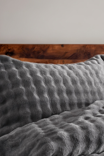 Doqu Home Bubble Blanket Set Double Size Gray