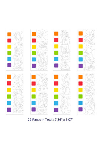 Mideer Coloring Book With Drawings, Includes Paintbrush And Watercolors, Dinosaurs,
