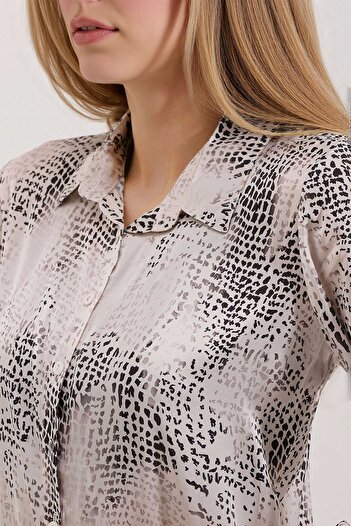Hiccup Sbdart Aten Coated Long Sleeve Button down Shirt