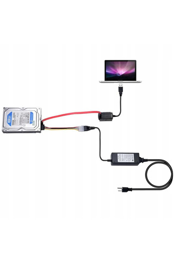 zola USB 2.0 to ATA/IDE/SATA HDD Adapter, 480 Mbps, 2.5”/3.5” drives, integrated LEDs