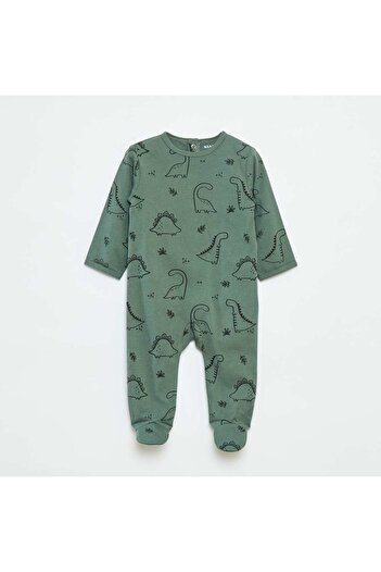 KIABI Fox sleepsuit with press-stud fastening at the back KHAKI