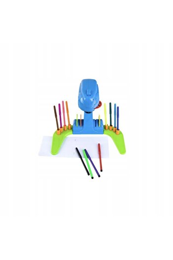 Rosfix Children's Drawing Projector Set 12 Markers + 4 Discs | Adjustable 25–34cm