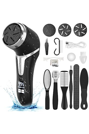 Luoistu Electric Callus Remover Device, Luoistu, 10W, 3 Grinding Heads, Rechargeable, Waterproof