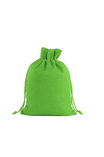 NEO Premium Pouch for Jewelry, Textile, with Drawstring, 10x14 cm, Green