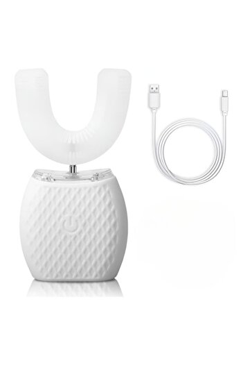 GermaNova Electric Toothbrush GermaNova™, U-Shape, Ultrasonic, IPX7, USB Charging, 1500mAh, White