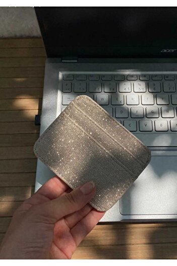 mirakuş Γυναικεία θήκη για κάρτες Glitter Gold