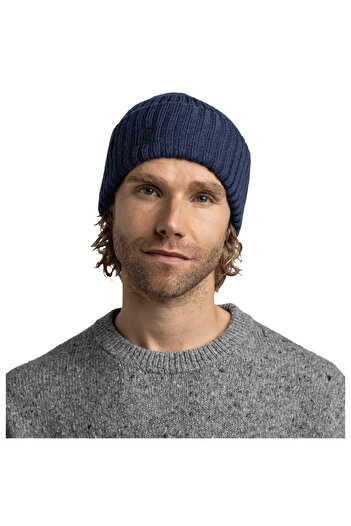 Buff Knitted Erviny Beanie, Unisex Beannie