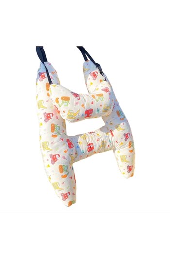 NEO Travel Pillow for Car for Kids, Body & Head Support, Belt Attachment, Universal, White