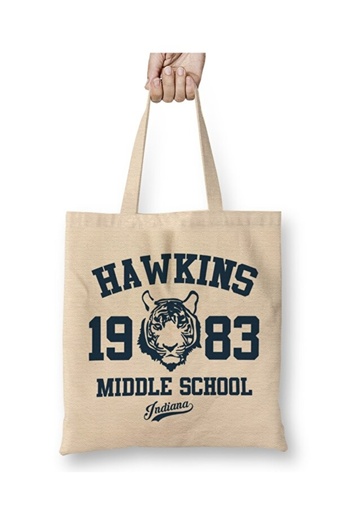 Toyaso Hawkins Middle School Stranger Things Tote Bag Long Handle Shopping Bag Beach Bag